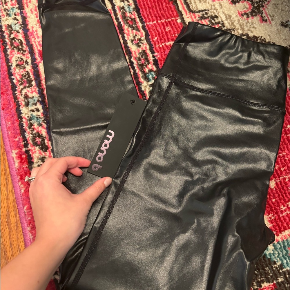 Mono B faux leather leggings